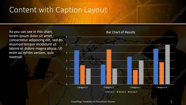 Content with Caption presentation slide layout