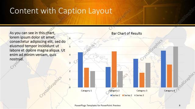 Content with Caption presentation slide layout