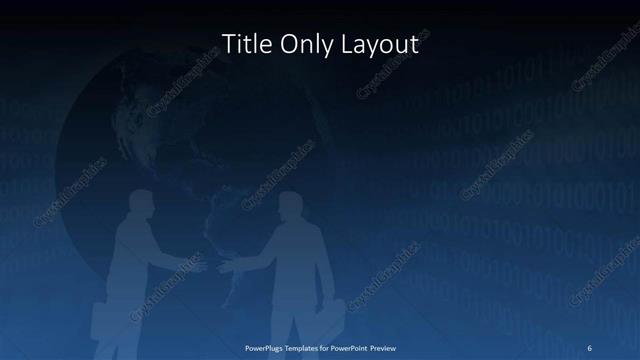 Title Only presentation slide layout