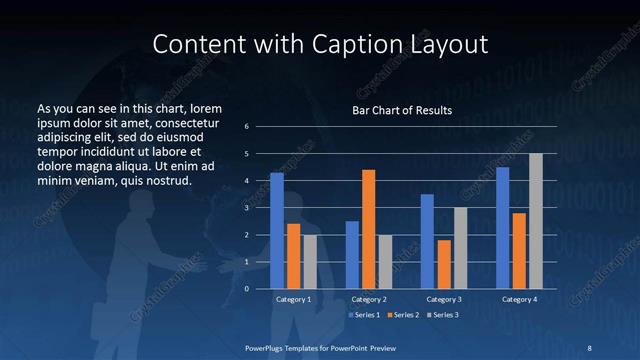 Content with Caption presentation slide layout