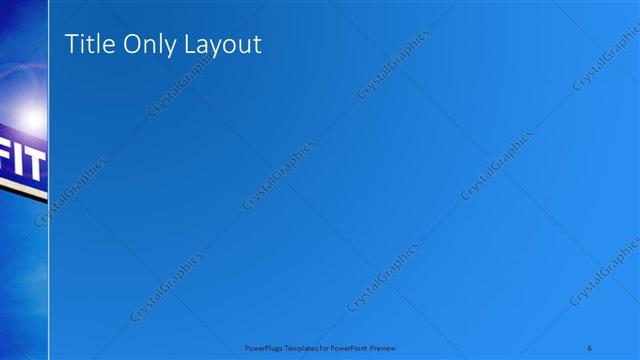 Title Only presentation slide layout