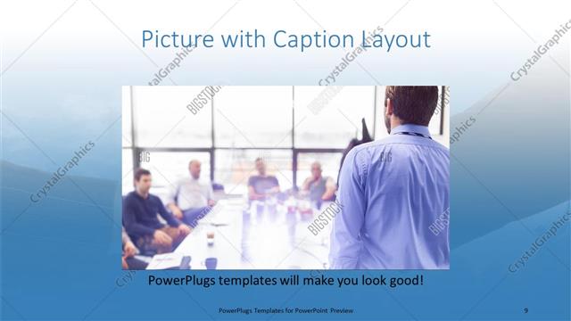 Picture with Caption presentation slide layout