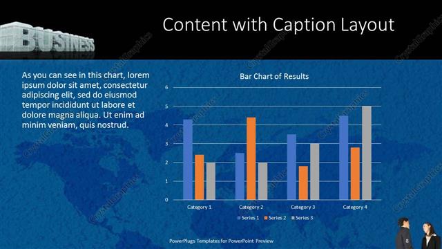 Content with Caption presentation slide layout