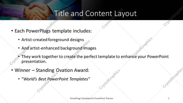 Title and Content presentation slide layout