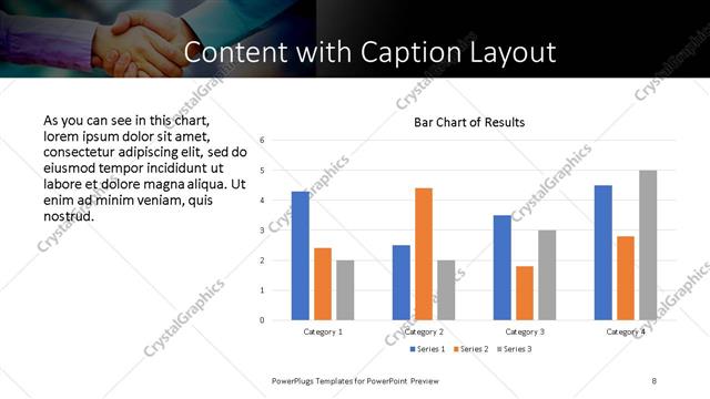 Content with Caption presentation slide layout