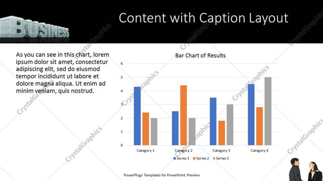 Content with Caption presentation slide layout