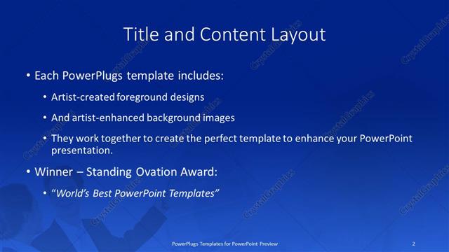 Title and Content presentation slide layout