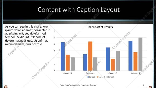 Content with Caption presentation slide layout