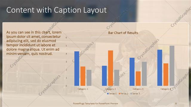 Content with Caption presentation slide layout