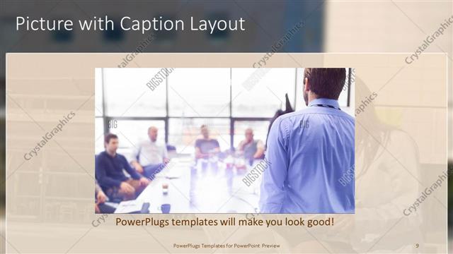 Picture with Caption presentation slide layout