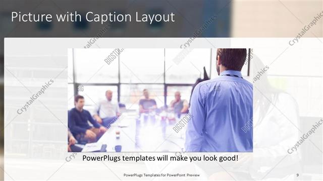 Picture with Caption presentation slide layout