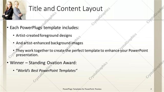 Title and Content presentation slide layout