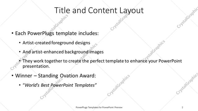 Title and Content presentation slide layout