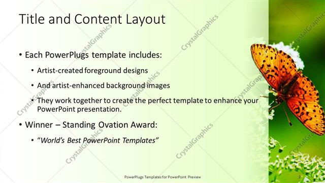 Title and Content presentation slide layout
