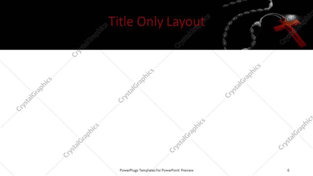 Title Only presentation slide layout