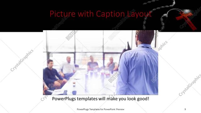 Picture with Caption presentation slide layout