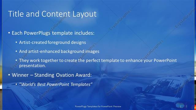 Title and Content presentation slide layout