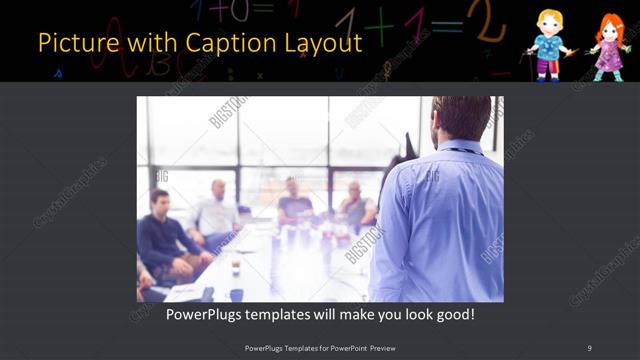 Picture with Caption presentation slide layout