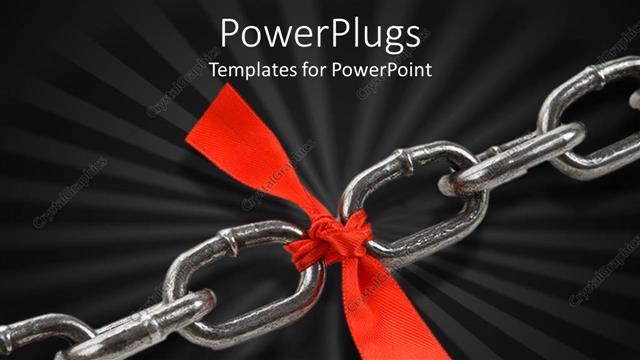  Presentation with red bow - Two chains tied with the help of red bow