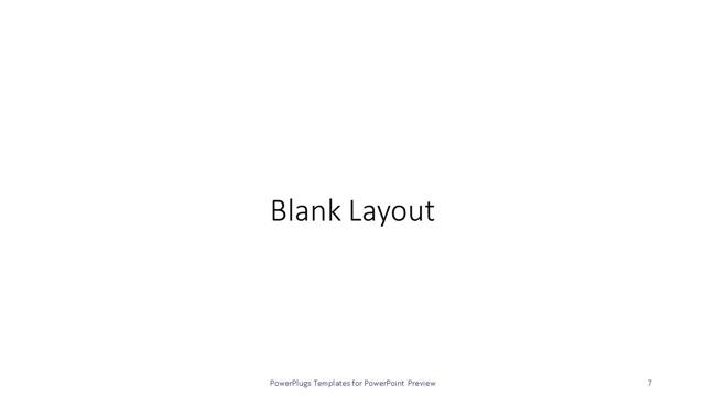 Blank presentation slide layout