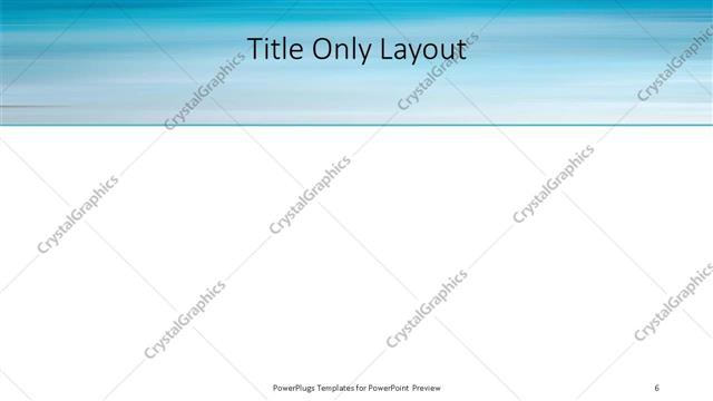 Title Only presentation slide layout