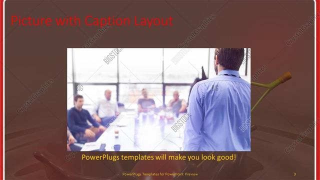 Picture with Caption presentation slide layout