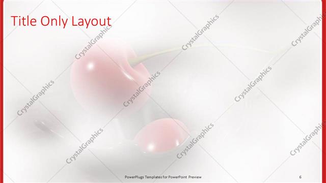 Title Only presentation slide layout