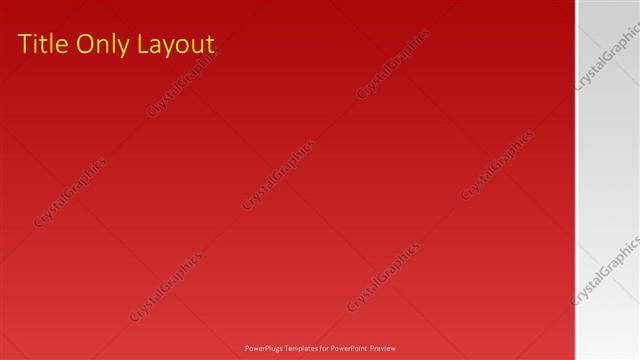 Title Only presentation slide layout