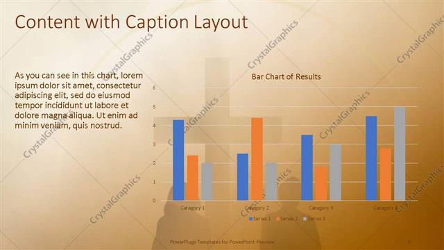 Content with Caption presentation slide layout