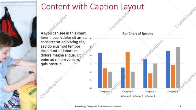 Content with Caption presentation slide layout