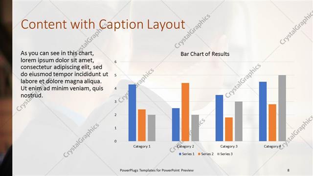 Content with Caption presentation slide layout