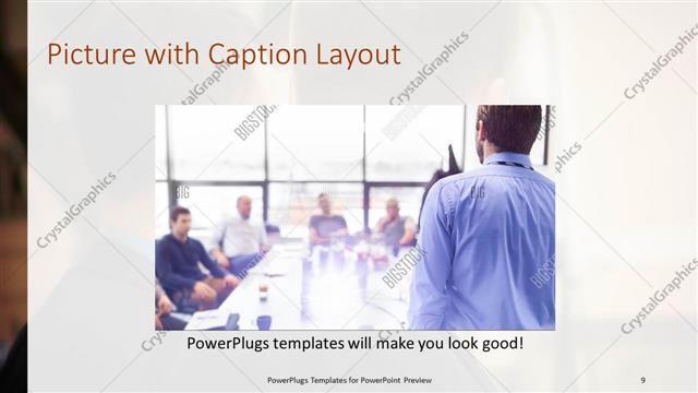 Picture with Caption presentation slide layout