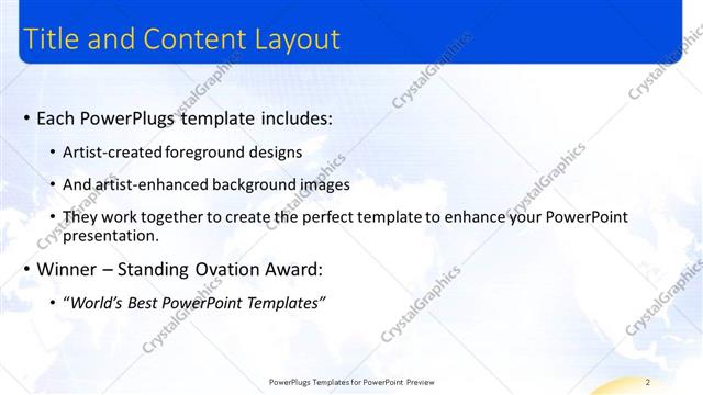 Title and Content presentation slide layout