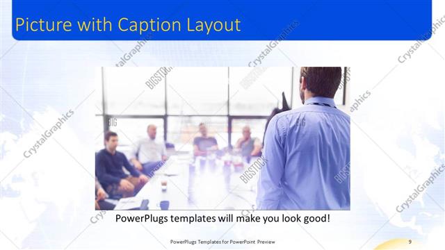 Picture with Caption presentation slide layout