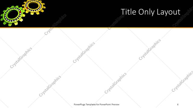 Title Only presentation slide layout