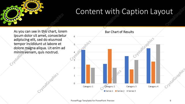 Content with Caption presentation slide layout
