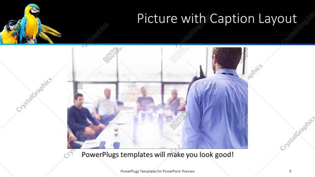 Picture with Caption presentation slide layout