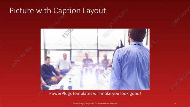 Picture with Caption presentation slide layout