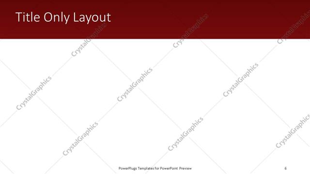 Title Only presentation slide layout