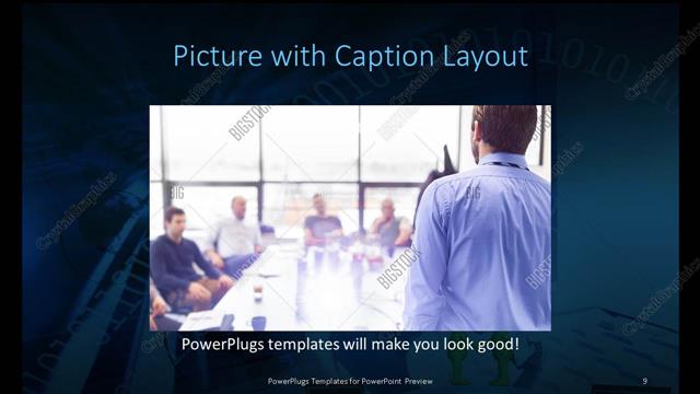 Picture with Caption presentation slide layout