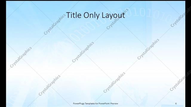 Title Only presentation slide layout