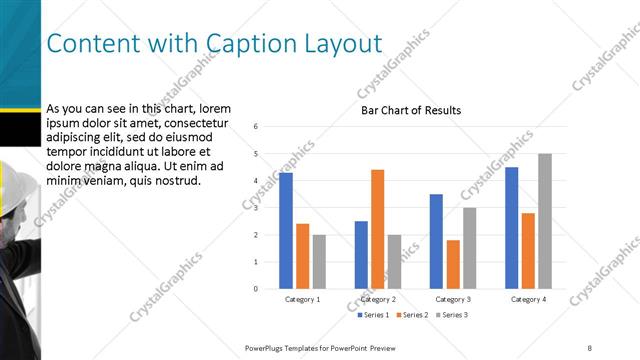 Content with Caption presentation slide layout