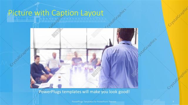Picture with Caption presentation slide layout