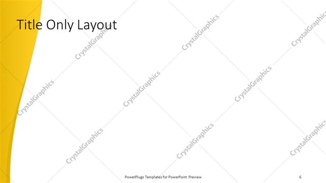 Title Only presentation slide layout