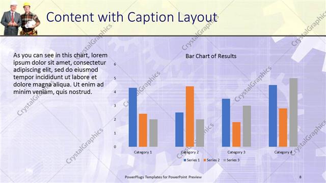 Content with Caption presentation slide layout