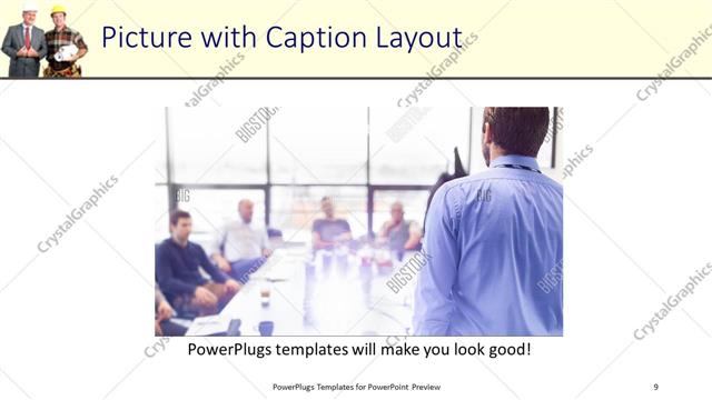 Picture with Caption presentation slide layout