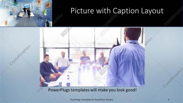 Picture with Caption presentation slide layout