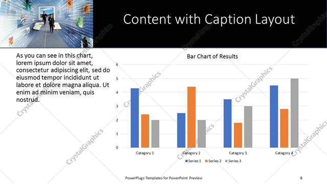 Content with Caption presentation slide layout