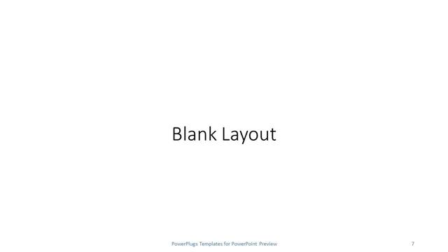 Blank presentation slide layout