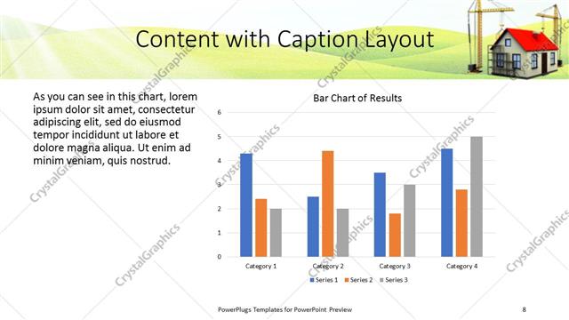 Content with Caption presentation slide layout